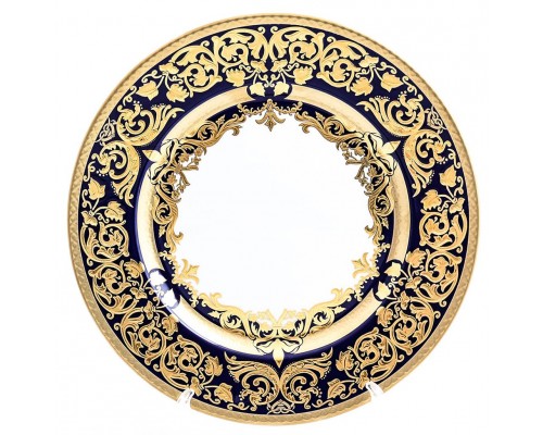 Набор тарелок Falkenporzellan Natalia cobalt gold 28 см