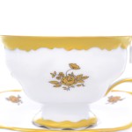 Набор чайных пар Queen's Crown Золотая роза
