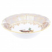 Набор салатников Queen's Crown Aristokrat Охота бежевая 16 см