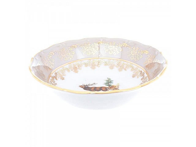 Набор салатников Queen's Crown Aristokrat Охота бежевая 16 см