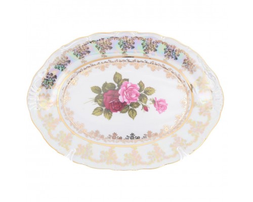 Блюдо овальное Queen's Crown Aristokrat Роза 28 см