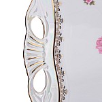 Блюдо квадратное Queen's Crown Роза перламутр 34x29 см
