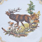 Набор тарелок Repast Охота красная Мария-тереза R-L 27 см