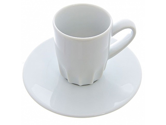 Чашка с блюдцем для эспрессо Benedikt Ribby белый 80 мл