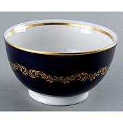 Пиала 10 см Анжелика Кобальт Золотые вензеля MZ