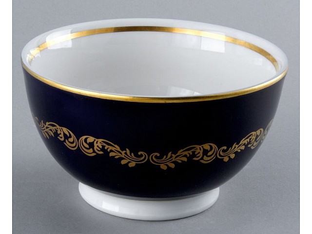 Пиала 10 см Анжелика Кобальт Золотые вензеля MZ