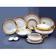 Столовый сервиз Анжелика Золотая роспись MZ на 6 персон 27 предметов