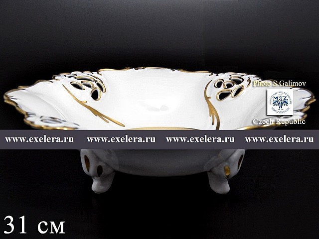 Фруктовница (Барбарина) 32 см Анжелика Золотая лента MZ