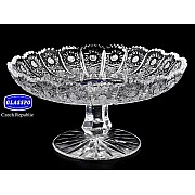Конфетница на ножке хрустальная Glasspo 18 см