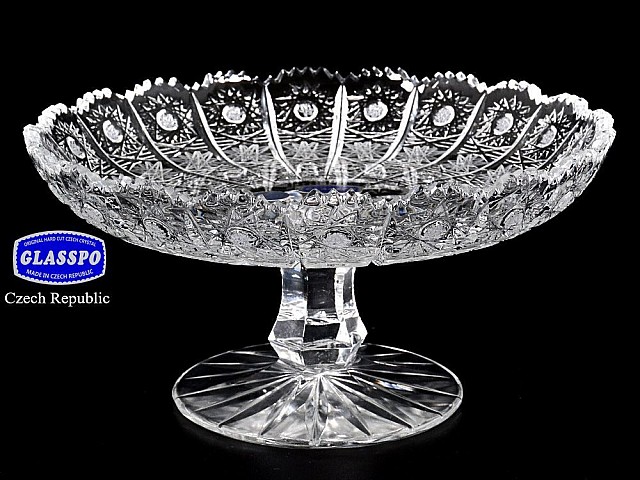 Конфетница на ножке хрустальная Glasspo 18 см Конфетница на ножке хрустальная Glasspo 18 см