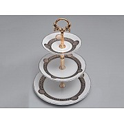 Этажерка (Горка) 3 яруса Магнолия Медуза Горгона платина MZ