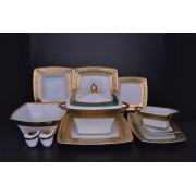 Столовый сервиз Соната Изумруд Carlsbad на 6 персон 27 предметов