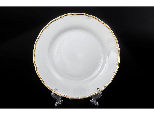 Набор тарелок 19 см Офелия Отводка золото MZ 6 шт