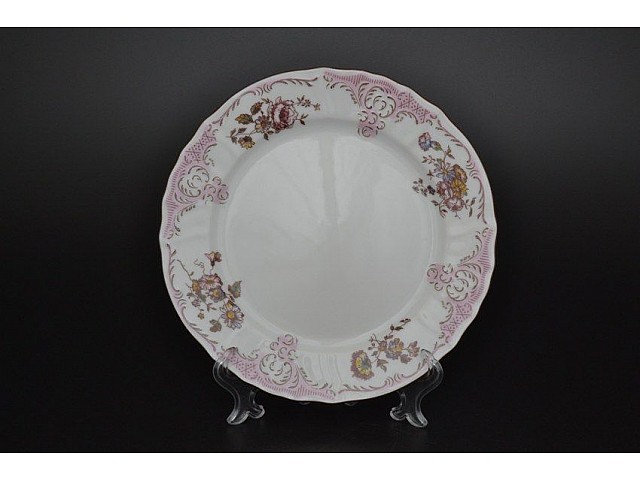 Набор тарелок 21 см Бернадотт Розовый цветок 6 шт