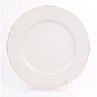 Набор тарелок 27 см Бернадотт Белый узор 6 шт