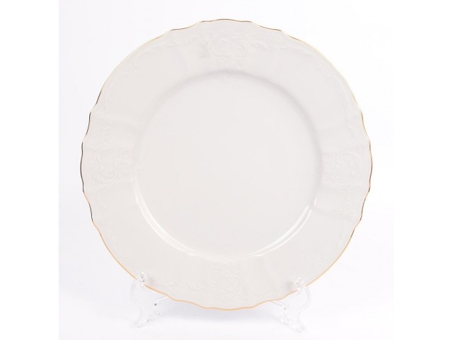 Набор тарелок 27 см Бернадотт Белый узор 6 шт