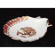 Салатник ракушка 21 см Охота красная Корона Queens Crown