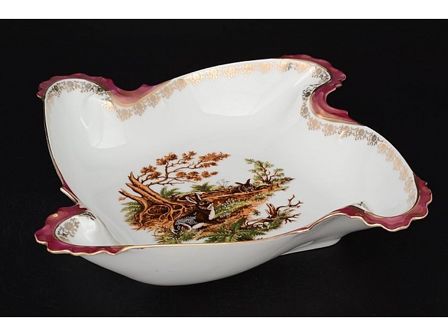 Салатник 31 см Охота красная Корона Queens Crown