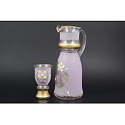 Набор для воды королевский Розовый NB-Arte Bohemia 7 предметов