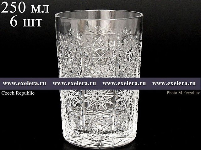 Набор стаканов для воды Bohemia 250 мл 6 шт