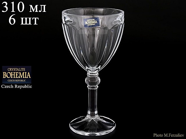Набор бокалов для вина 310 мл Robin Crystalite Bohemia 6 шт