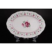 Блюдо овальное 32 см Офелия Плетистая роза Лагуна MZ