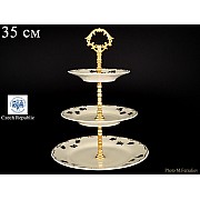 Этажерка (Горка) 3 яруса Анжелика Слоновая кость Золотая роза MZ