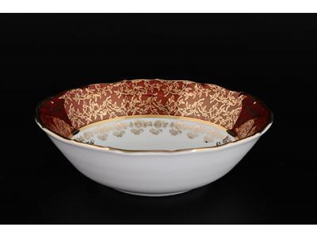 Салатник 16 см Мария Луиза Лист Красный Carlsbad 3002