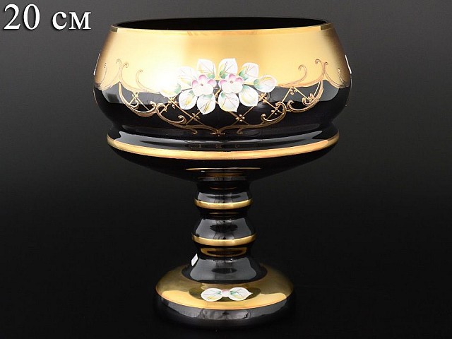Конфетница 20 см Лепка черная B-P Bohemia Crystal Конфетница 20 см Лепка черная B-P Bohemia Crystal