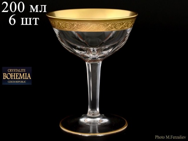 Набор бокалов для мартини 200 мл Donna Crystalite Bohemia 6 шт