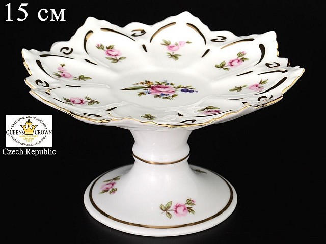 Конфетница на ножке 15 см Полевой цветок Корона Queens Crown