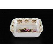 Салатник квадратный 16 см Офелия Роза перламутр MZ
