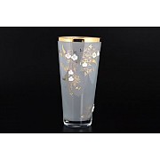 Ваза Bohemia Crystal 25 см Голубая матовая