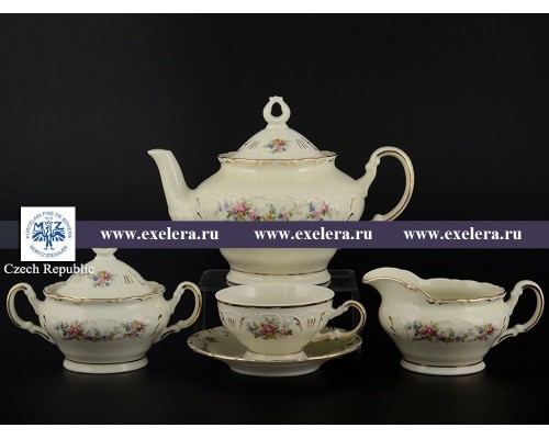 Чайный сервиз MZ LI 023SK на 6 персон 15 предметов