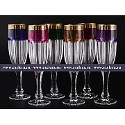 Набор фужеров для шампанскго 150 мл Арлекино Сафари B-G Bohemia Crystal