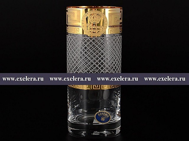 Набор стаканов для воды 300 мл Костка Богемия Каро R-G 6 штук