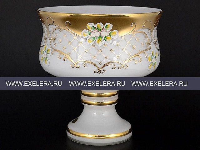 Фруктовница Лепка Белая B-L Bohemia 28 см