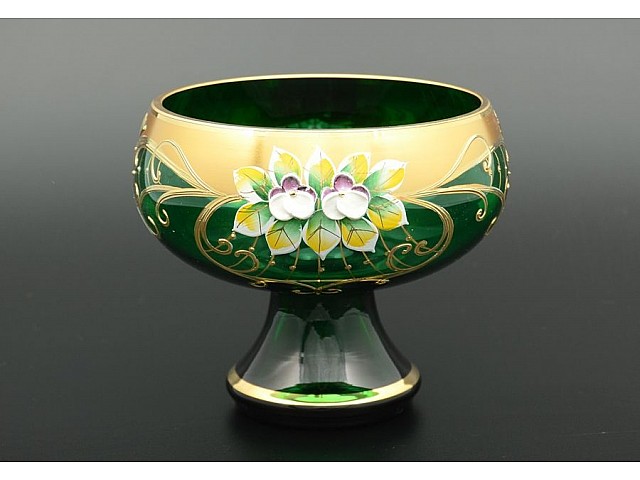 Конфетница Лепка Зеленая B-P Bohemia Crystal 15 см 21906 Конфетница Лепка Зеленая B-P Bohemia Crystal 15 см 21906