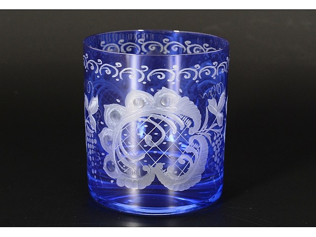 Набор стаканов для виски Bohemia синий 280 мл 6 шт