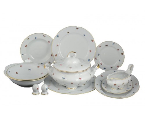 Столовый сервиз Болеро Мелкие цветы Royal Czech Porcelain на 6 персон