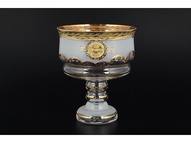 Конфетница на ножке 16 см Версачи Богемия B-G фон Bohemia Crystal