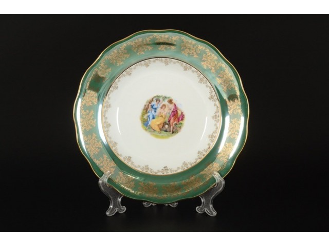 Набор глубоких тарелок 23 см Зеленая Мадонна Royal Czech Porcelain