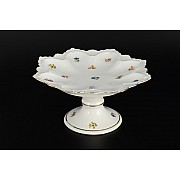 Конфетница Мелкие цветы отводка золото Queens Crown 20 см