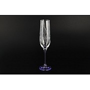 Набор фужеров для шампанского Bohemia Crystal Фиолетовая ножка E-V 190 мл