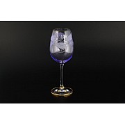 Набор фужеров для вина Bohemia Crystal Фиолетовый E-V 350 мл