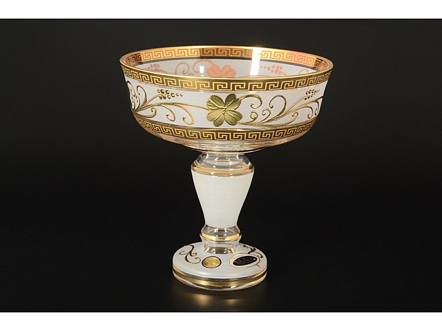 Конфетница 16 см Star Crystal белая 24901