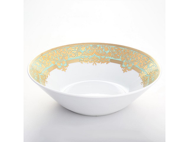 Салатник Falkenporzellan Natalia seladon gold 23 см