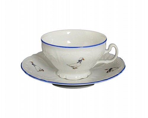 Набор чайных пар Гуси Bernadotte 205 мл (6 пар)