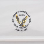 Блюдо овальное Falkenporzellan Natalia bordeaux gold 36 см