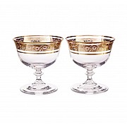 Набор креманок Crystalex Bohemia Клаудиа Золото V-D 105 мл (2 шт)